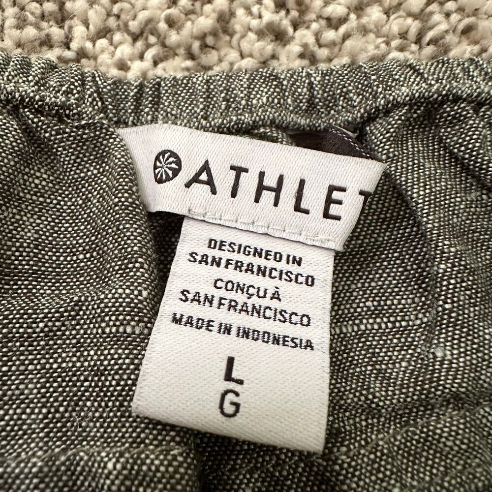Athleta dark green sleeveless linen tank top size L - Picture 7 of 14